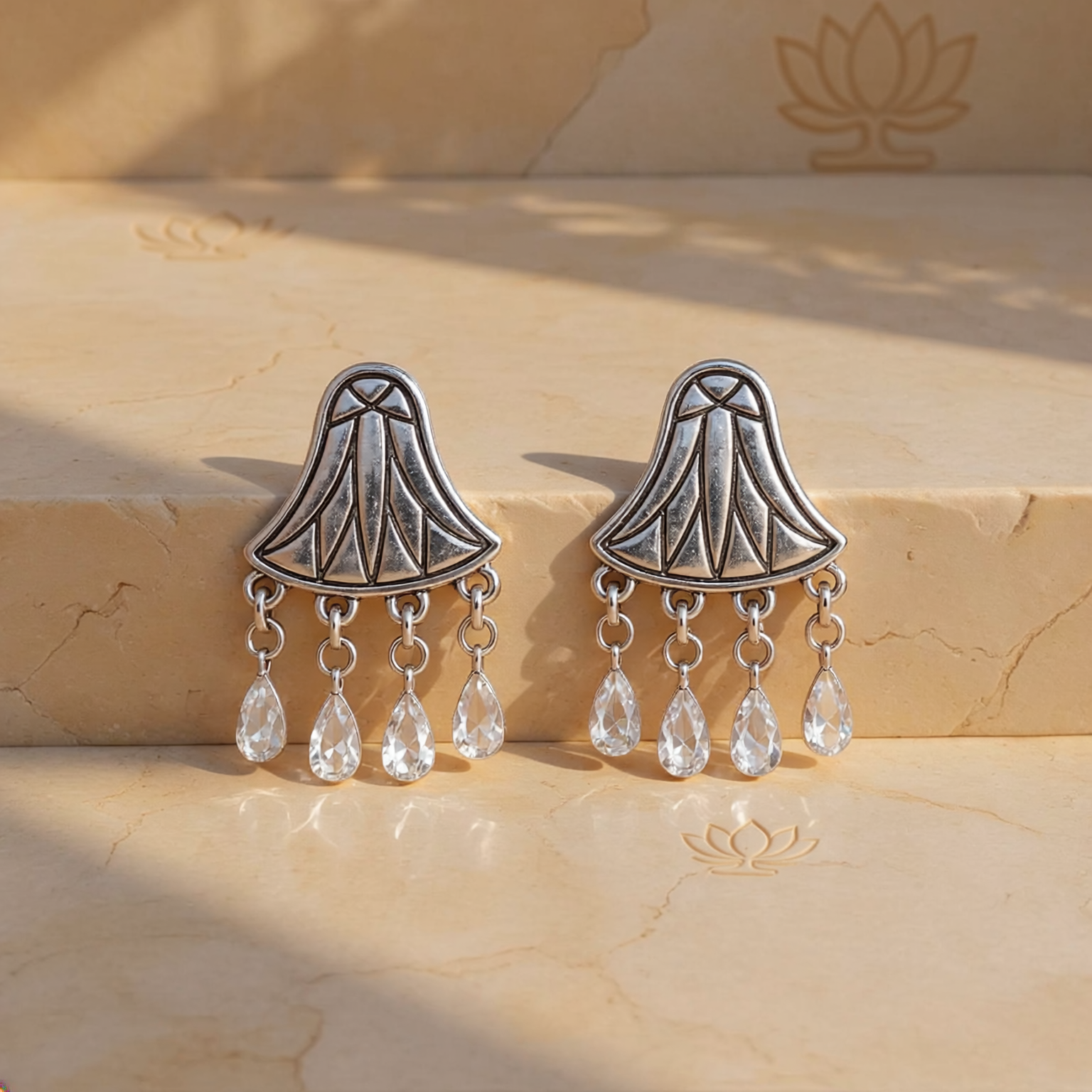 Lotus Blanc Earrings