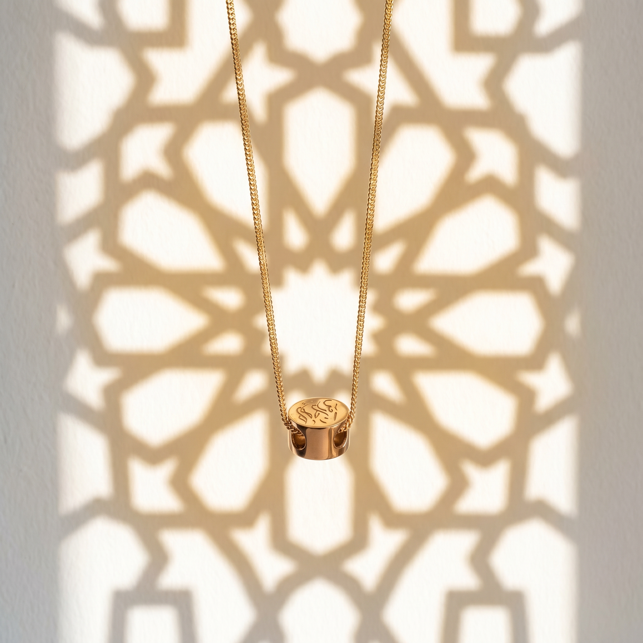 The Reversible 18K Gold Mini Coin with Necklace