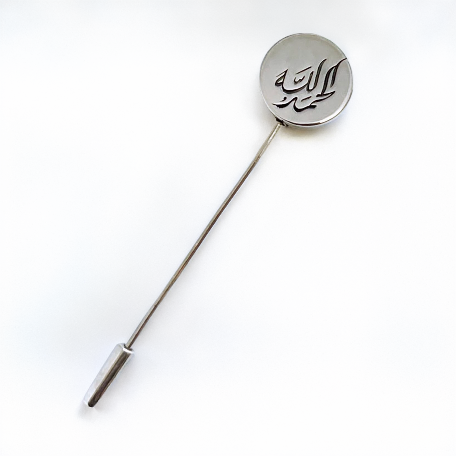 Custom Calligraphy Sterling Silver Lapel Pin