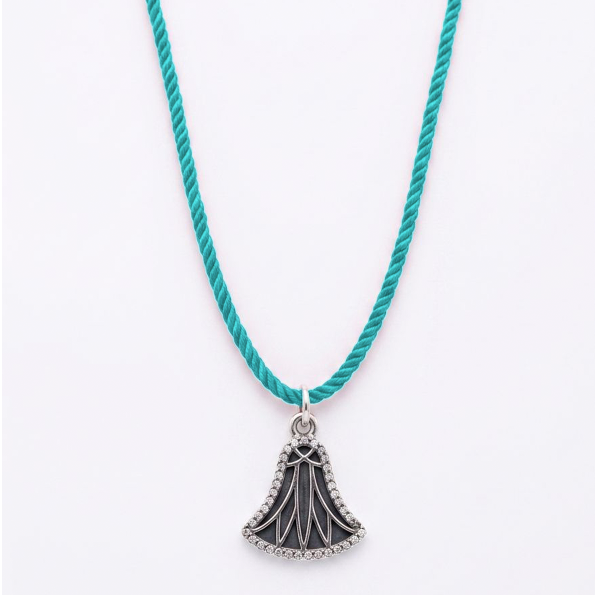 Lotus Noir Necklace with Cord