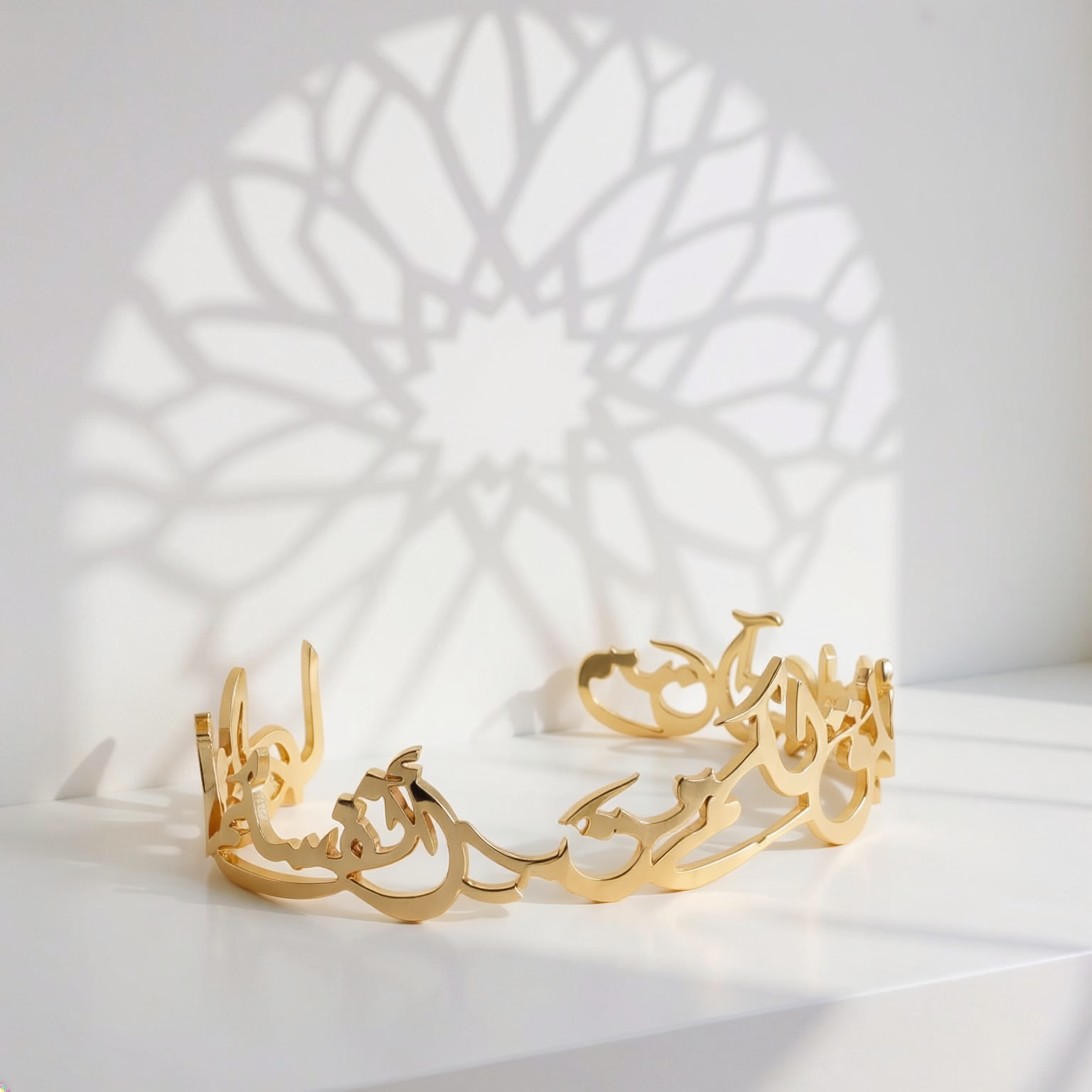 Custom Calligraphy Open Cuff Bangle