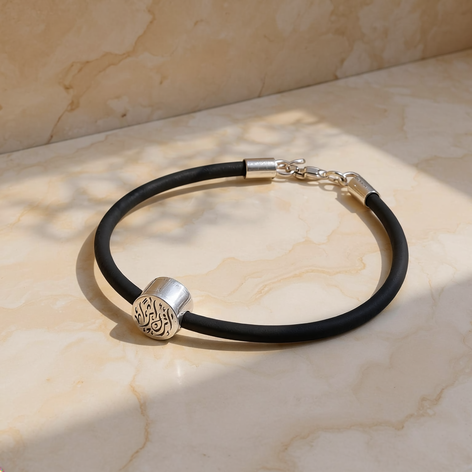 Custom Calligraphy Waterproof Rubber Bracelet