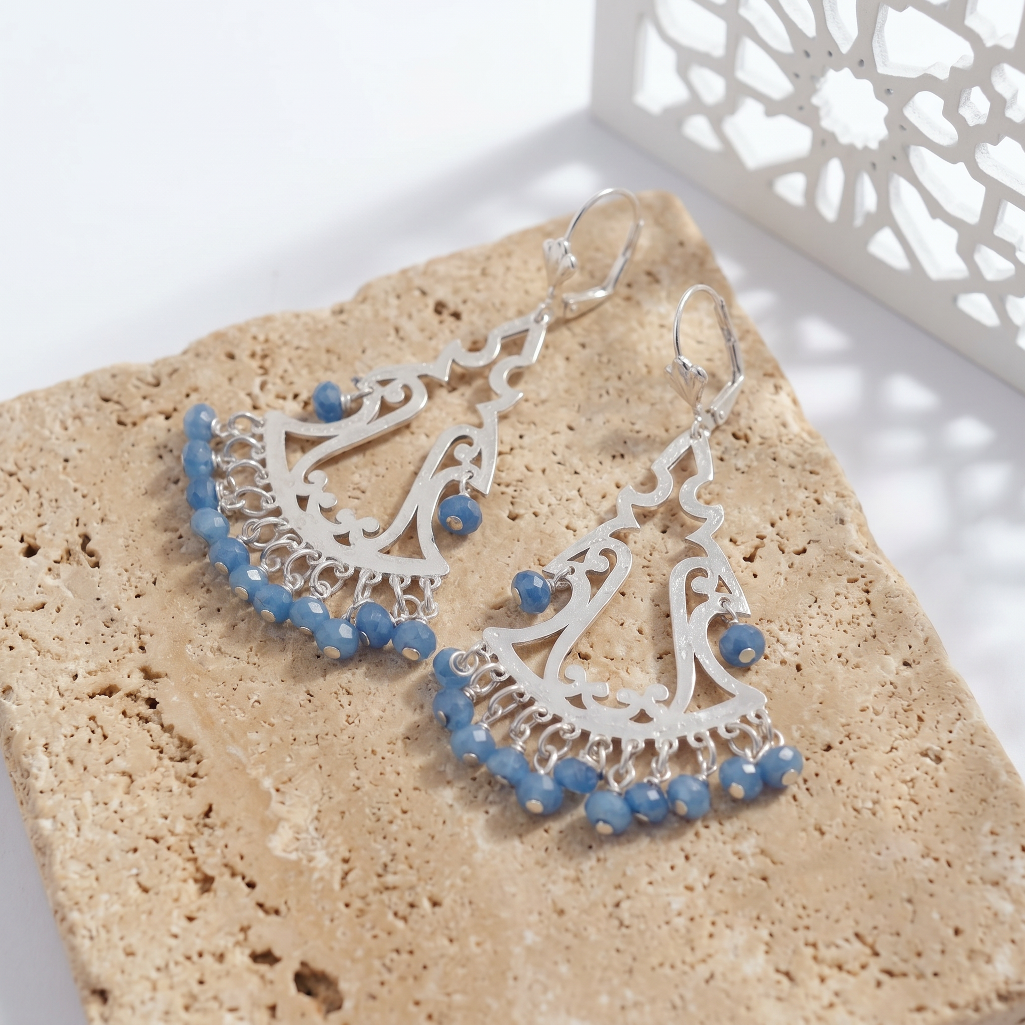 Heritage Chandelier Drop Silver Earrings