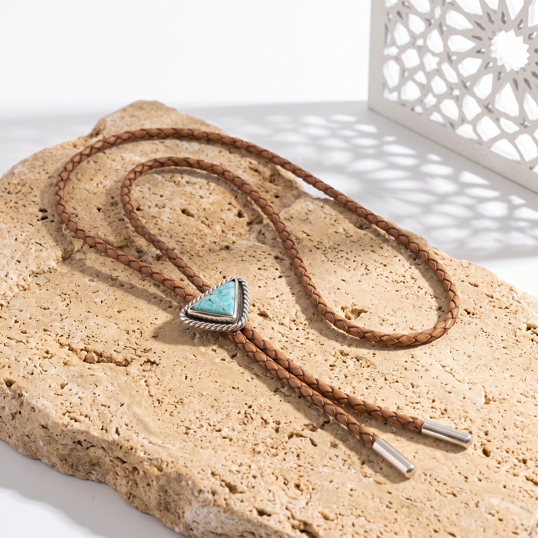 Turquoise Sterling Silver Bolo Tie