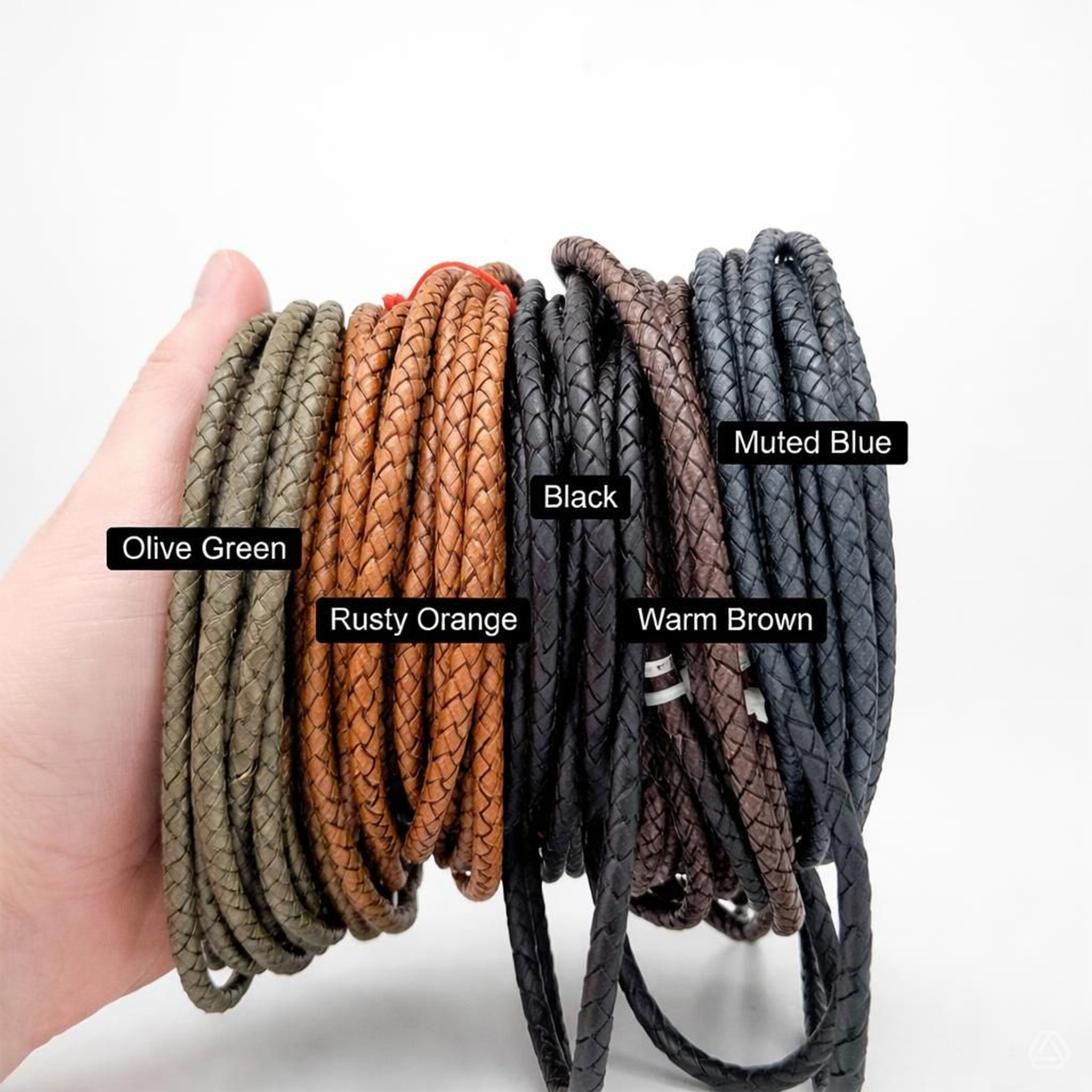 Al Ahly SC Braided Genuine Leather Statement Bracelet