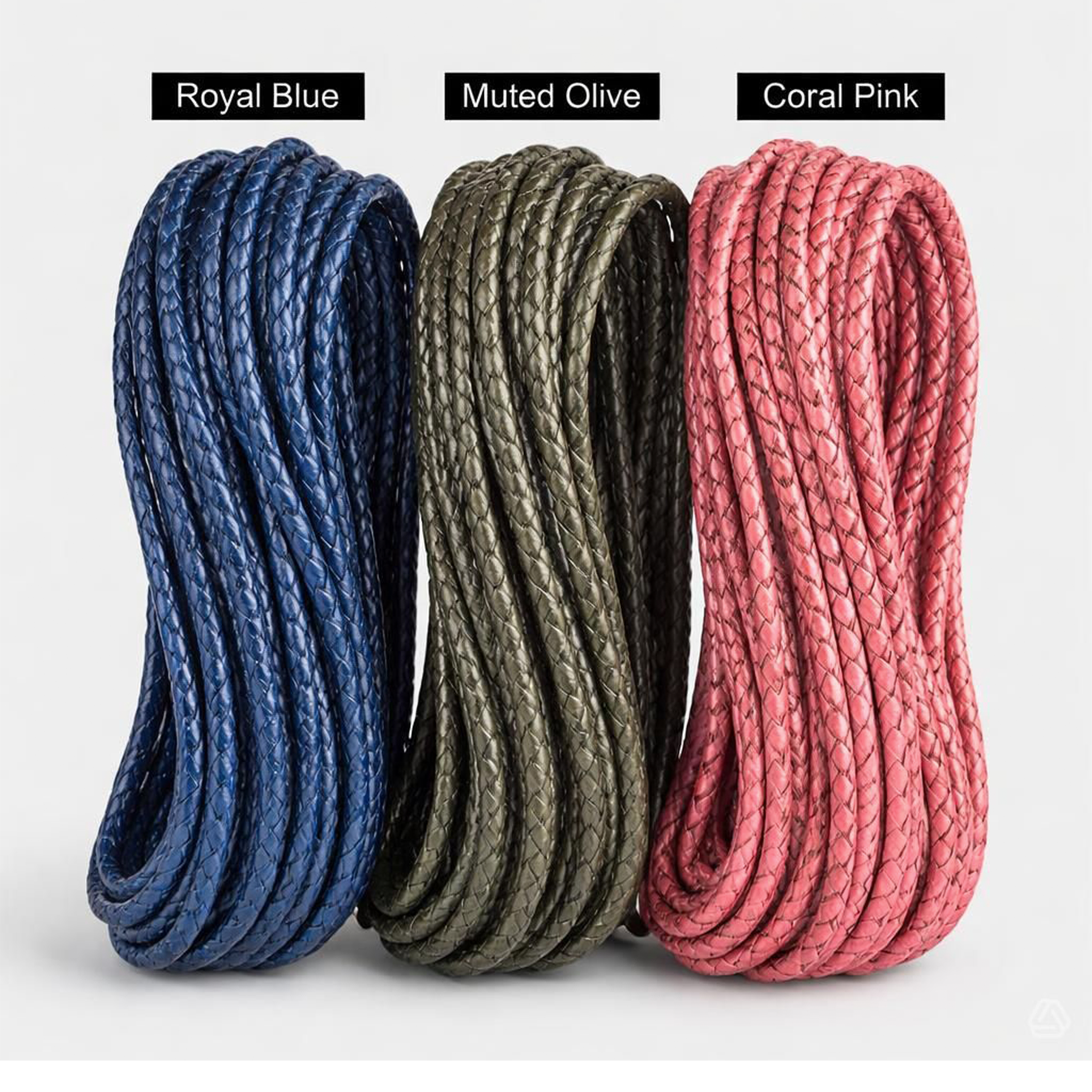 Lotus Bloom Braided Leather Bracelet
