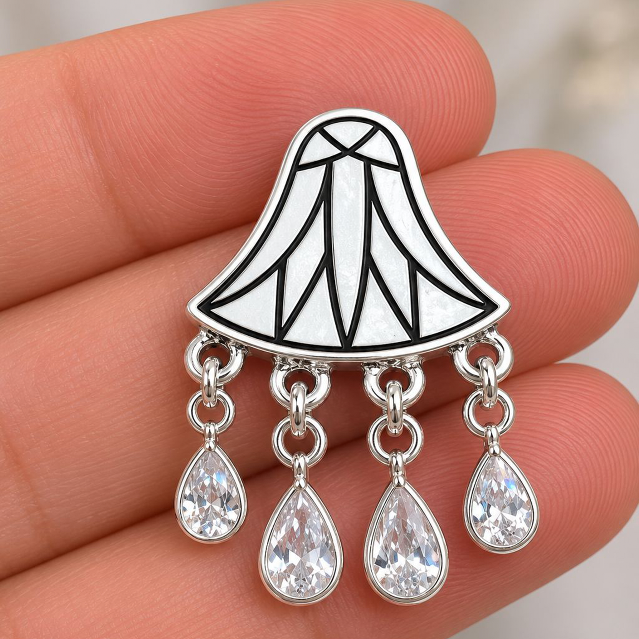 Lotus Blanc Earrings