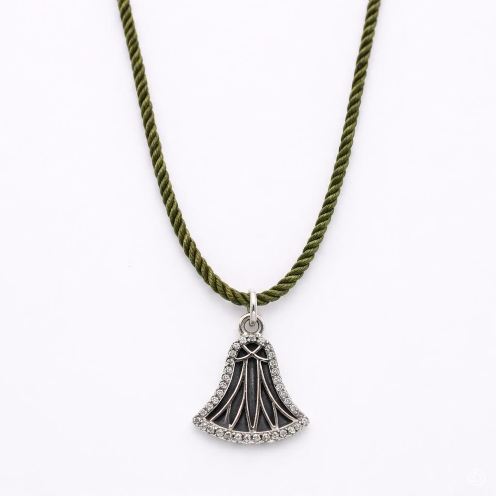 Lotus Noir Necklace with Cord