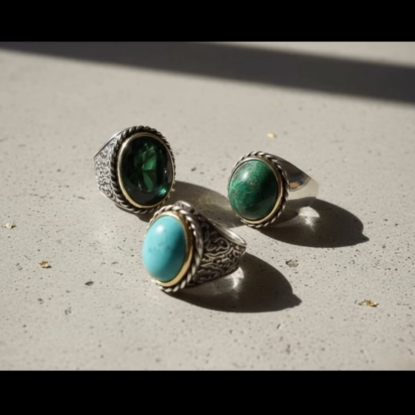 Bespoke Emerald & Custom Calligraphy Signet Ring