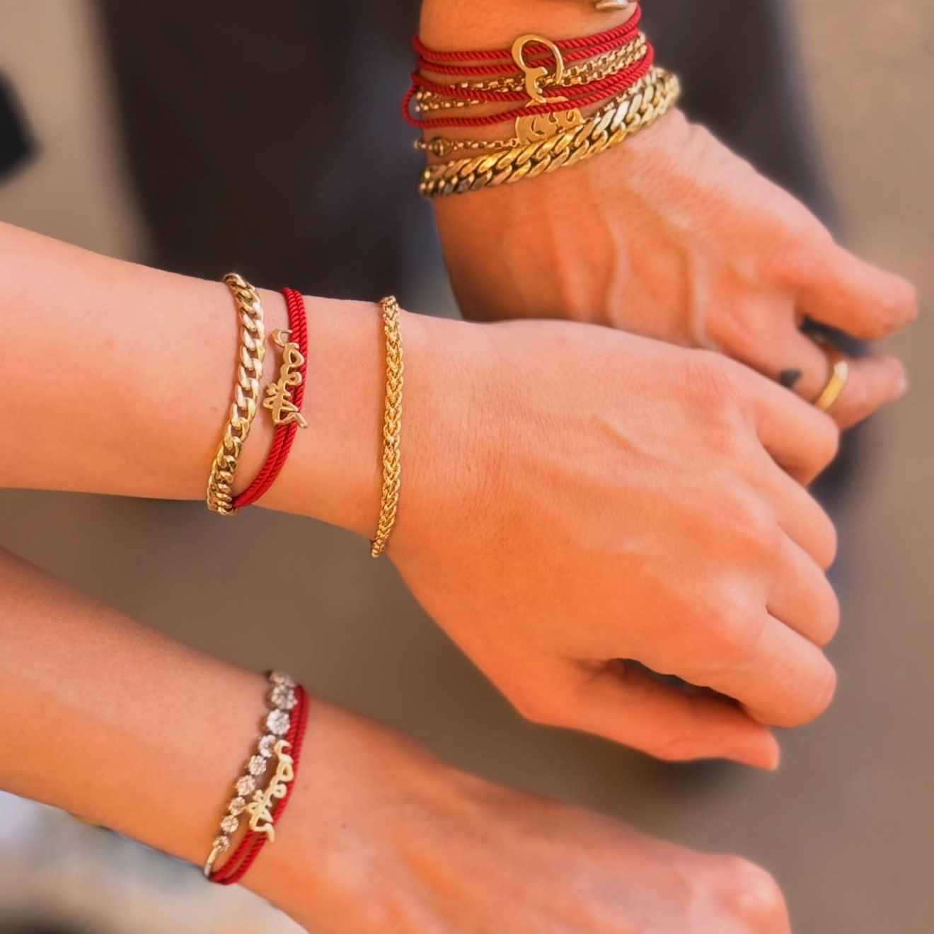 Calligraphy Horoof Cord Wrap